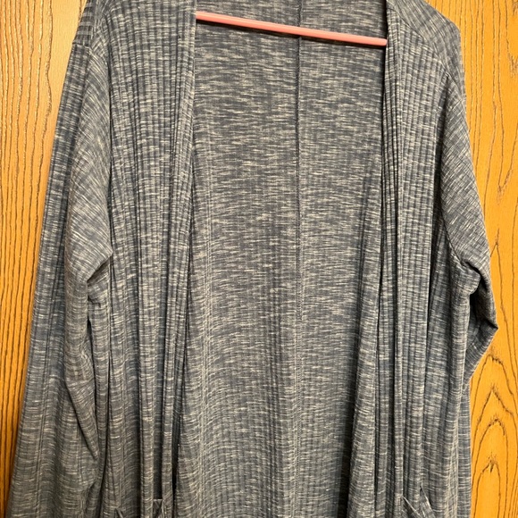 Lularoe solid blue cardigan - Picture 2 of 3